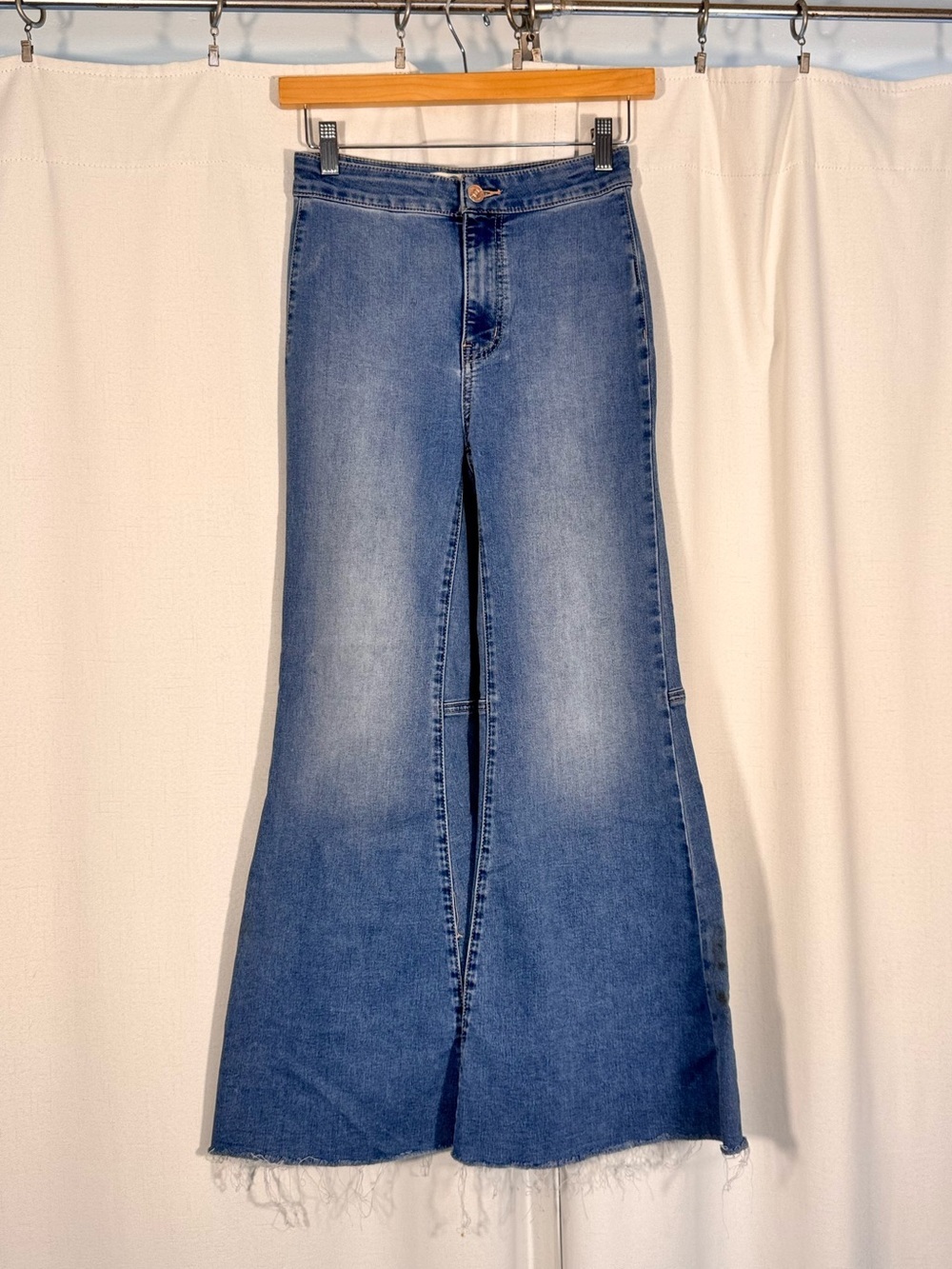 We The Free Blue Bell Bottom Flare Jeans